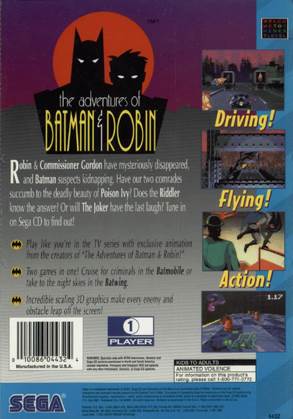The Adventures of Batman & Robin - Sega Game Gear video game collectible - Main Image 2