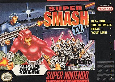 Super Smash T.V. - Nintendo Super Nintendo Entertainment System (SNES) (Akklaim) video game collectible - Main Image 1