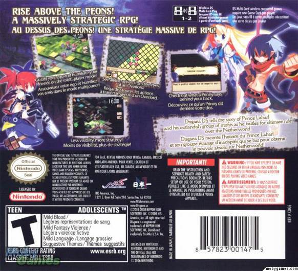 Disgaea DS - Nintendo DS (Nippon Ichi Software - 2) video game collectible [Barcode 857823001475] - Main Image 2