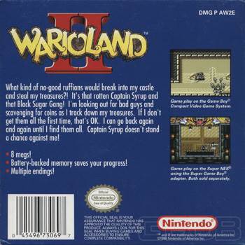 WarioLand 2 - Nintendo Game Boy Color video game collectible - Main Image 2