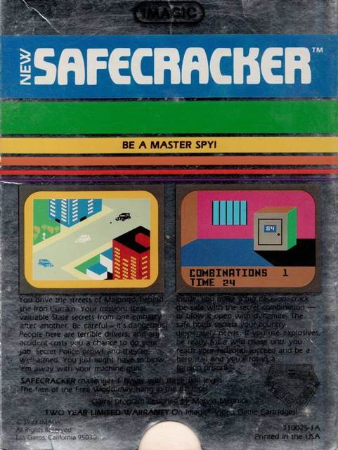 Safecracker  (Imagic - 1) video game collectible - Main Image 2