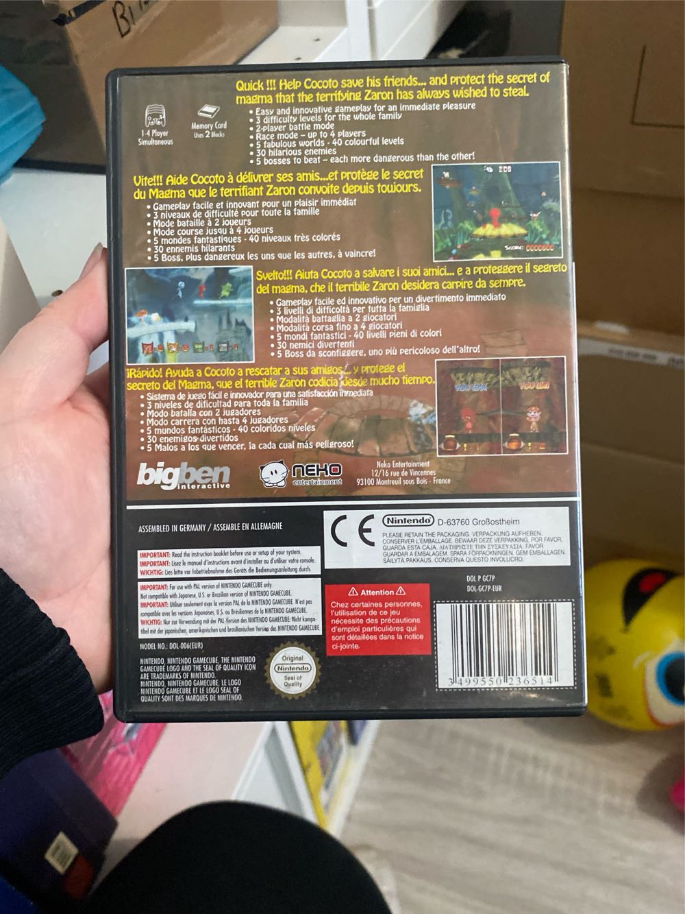 Cocoto Platform Jumper - Nintendo GameCube video game collectible [Barcode 3499550236514] - Main Image 2