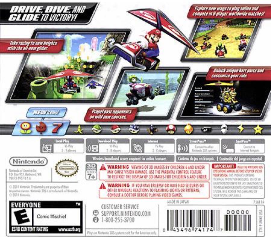 Mario Kart 7 - Nintendo 3DS (Nintendo - 8) video game collectible - Main Image 2