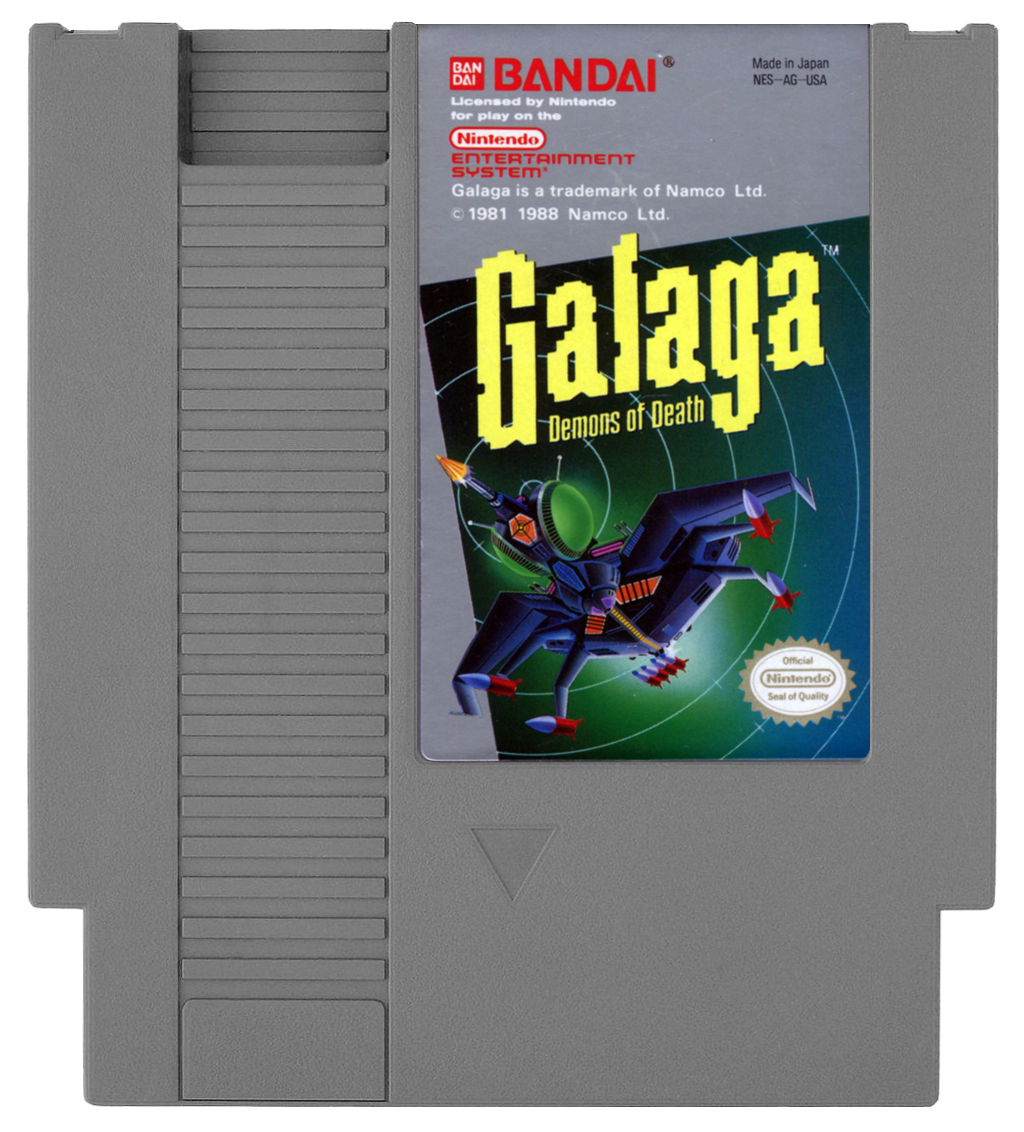 Galaga: Demons of Death - Nintendo Entertainment System (NES) (Bandai - 1-2) video game collectible [Barcode 045557080006] - Main Image 3