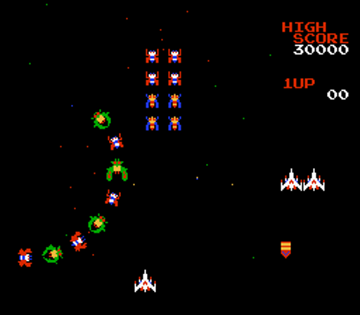 Galaga: Demons of Death - Nintendo Entertainment System (NES) (Bandai - 1-2) video game collectible [Barcode 045557080006] - Main Image 4