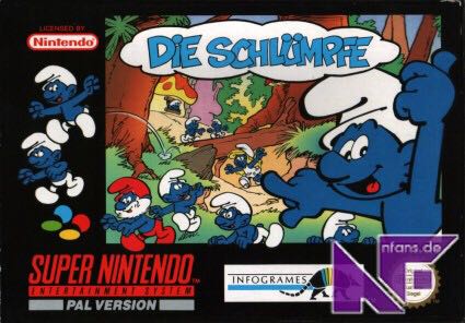 Die Schlümpfe - Nintendo Super Nintendo Entertainment System (SNES) video game collectible - Main Image 1