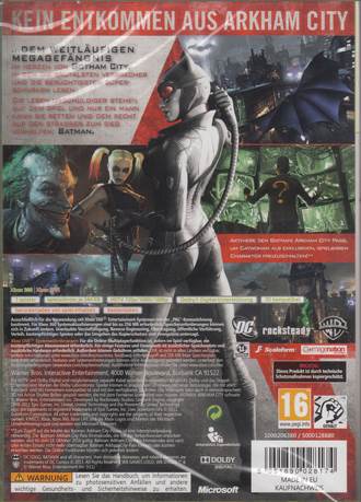 Batman: Arkham City - Microsoft Xbox 360 (Warner Bros - Interactive - 1) video game collectible [Barcode 5051890028174] - Main Image 2