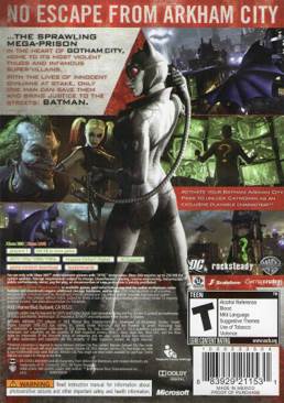 Batman 2: Arkham City - Microsoft Xbox 360 (WB Games - 1) video game collectible [Barcode 883929166770] - Main Image 2