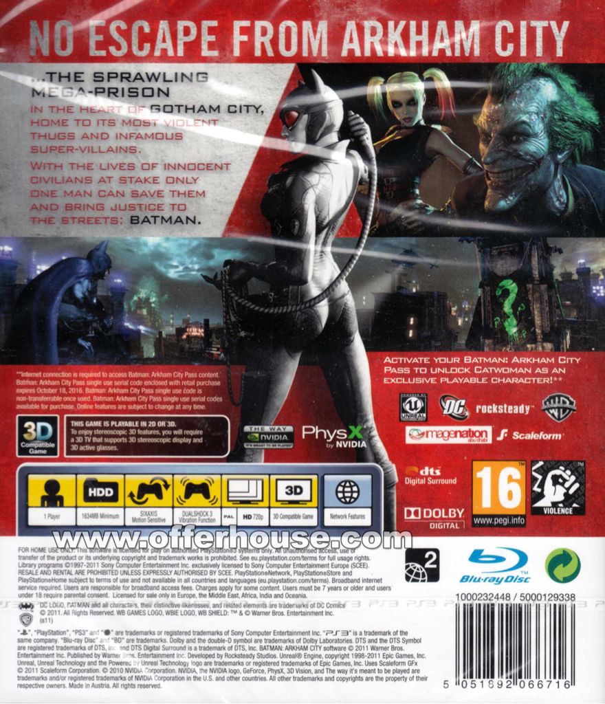 Batman: Arkham City - Sony PlayStation 3 (PS3) (Rocksteady - 1) video game collectible - Main Image 2