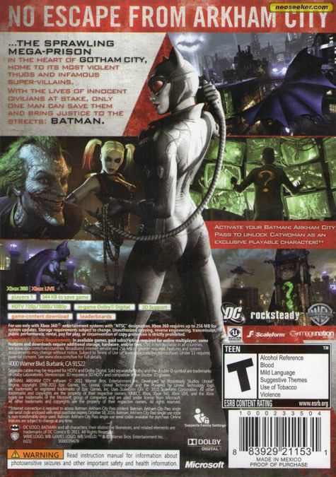 Batman: Arkham City - Microsoft Xbox 360 (Warner Bros. Interactive Entertainment - 1) video game collectible - Main Image 2