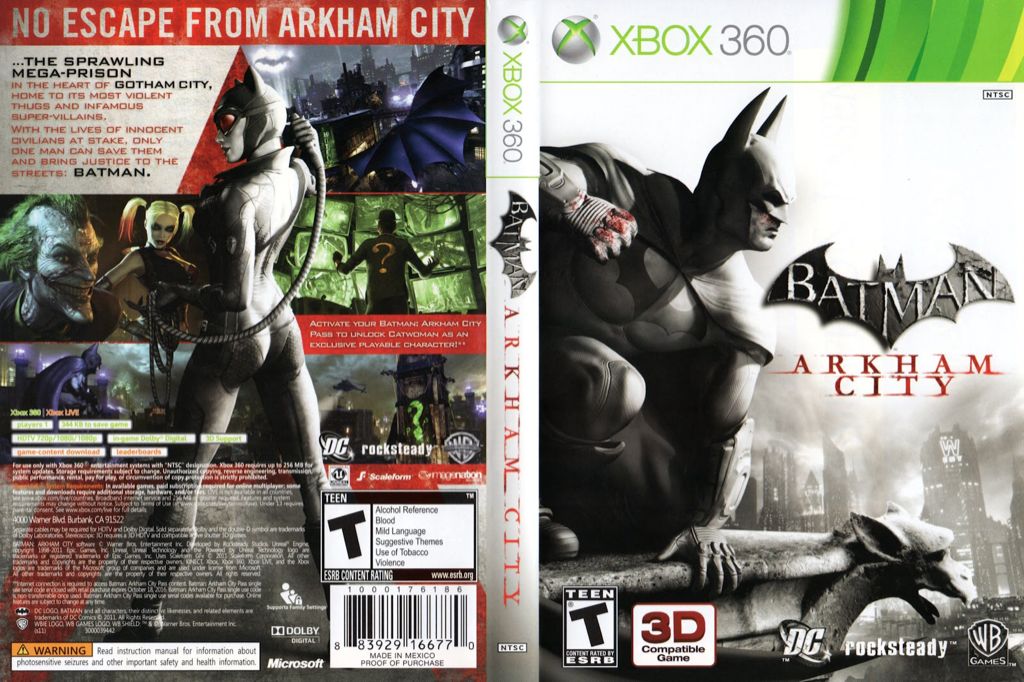 Batman: Arkham City - Microsoft Xbox 360 (Warner Bros. Interactive Enterainment - 1) video game collectible - Main Image 2