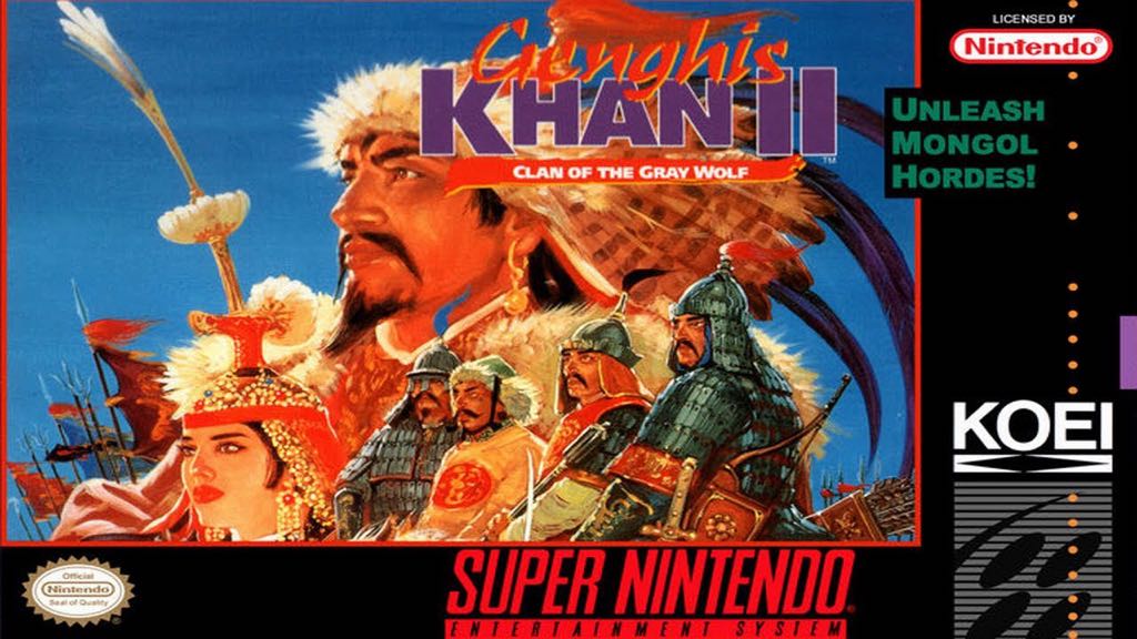 Genghis Khan II - Nintendo Super Nintendo Entertainment System (SNES) video game collectible - Main Image 1
