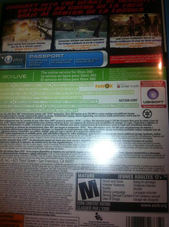 Farcry 3 - Microsoft Xbox 360 video game collectible - Main Image 2