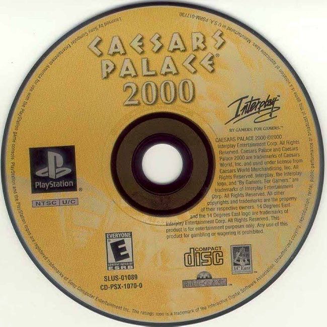 Caesar’s Palace 2000 - Sony PlayStation (Interplay Entertainment - 4) video game collectible [Barcode 040421005352] - Main Image 3