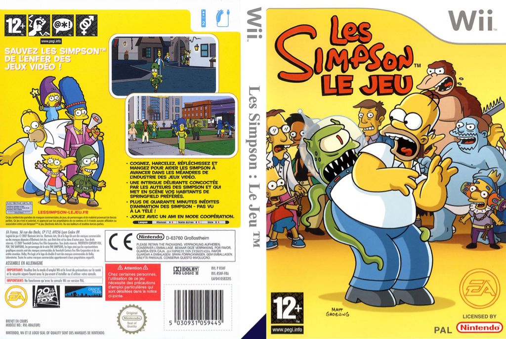 Les Simpson : Le Jeu - Nintendo Wii video game collectible - Main Image 1