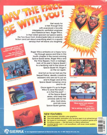 Space Quest IV: Roger Wilco And The Time Rippers - PC (Sierra On-Line) video game collectible - Main Image 2