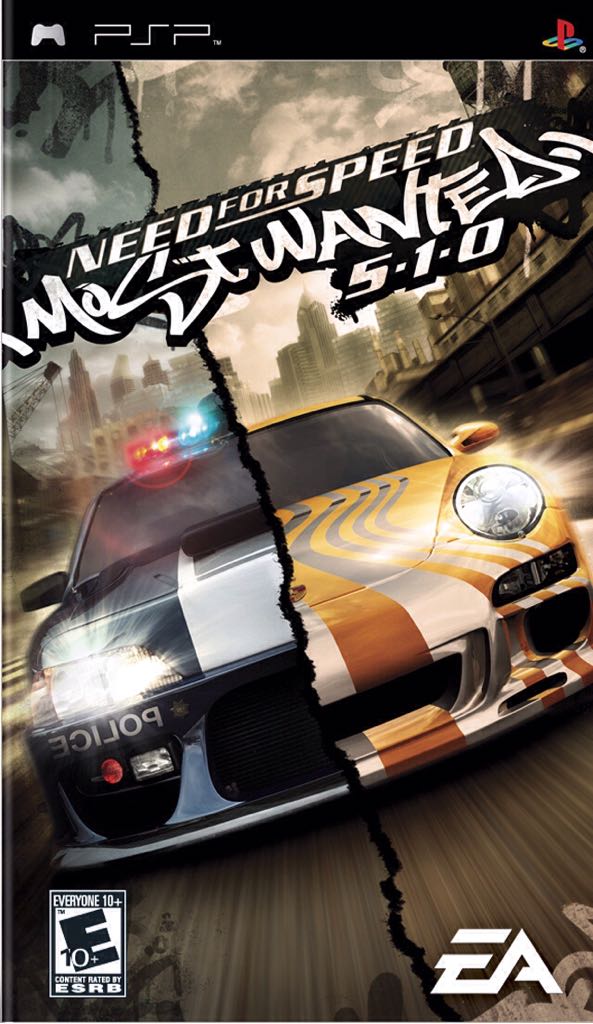 Need for Speed: Most Wanted 5-1-0 - Sony PlayStation Portable (PSP) (Electronic Arts) video game collectible [Barcode 5030939046843] - Main Image 1
