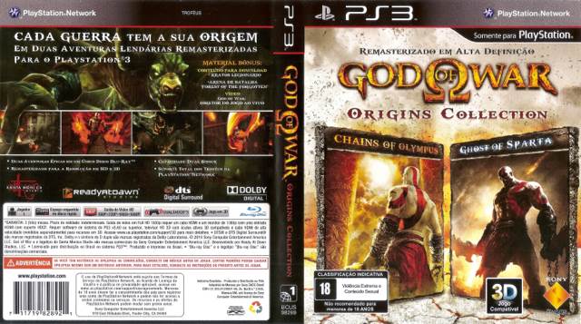 God of War: Origins Collection - Sony PlayStation 3 (PS3) (Sony Computer Entertainment - 1) video game collectible [Barcode 01440485] - Main Image 2