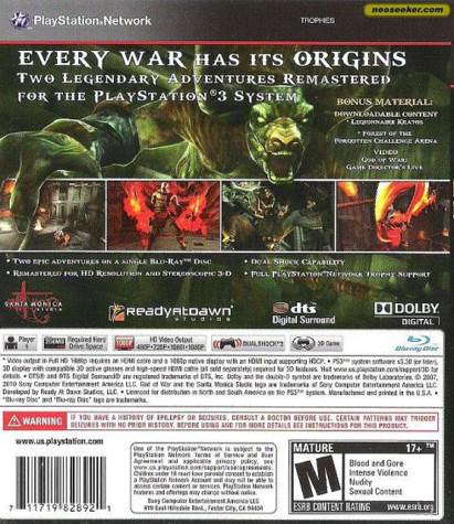(*2011) God of War Collection Vol. II: Origins - Other (1) video game collectible [Barcode 4948872961745] - Main Image 2