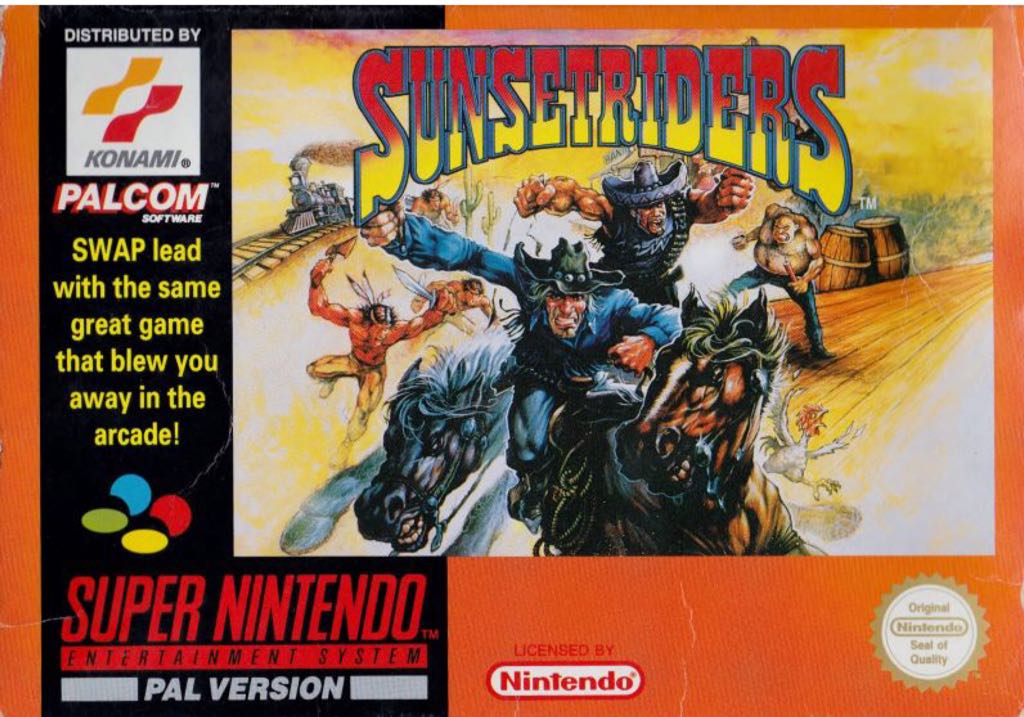 Sunset Riders - Nintendo Super Nintendo Entertainment System (SNES) (Konami) video game collectible - Main Image 1