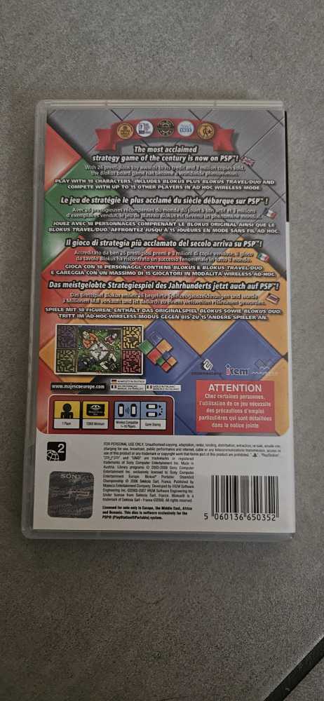 Blokus - Sony PlayStation Portable (PSP) video game collectible [Barcode 5060136650352] - Main Image 2