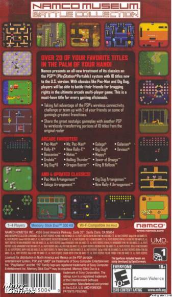 Namco Museum Battle Collection - Sony PlayStation Portable (PSP) (Namco - 4) video game collectible [Barcode 711719180616] - Main Image 2