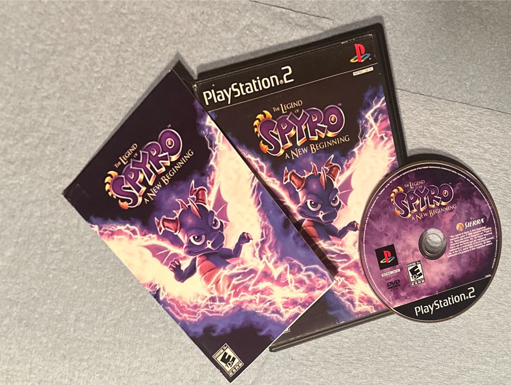 The Legend Of Spyro: A New Beginning - Sony PlayStation 2 (PS2) (Sierra Entertainment - 1) video game collectible [Barcode 020626725026] - Main Image 3
