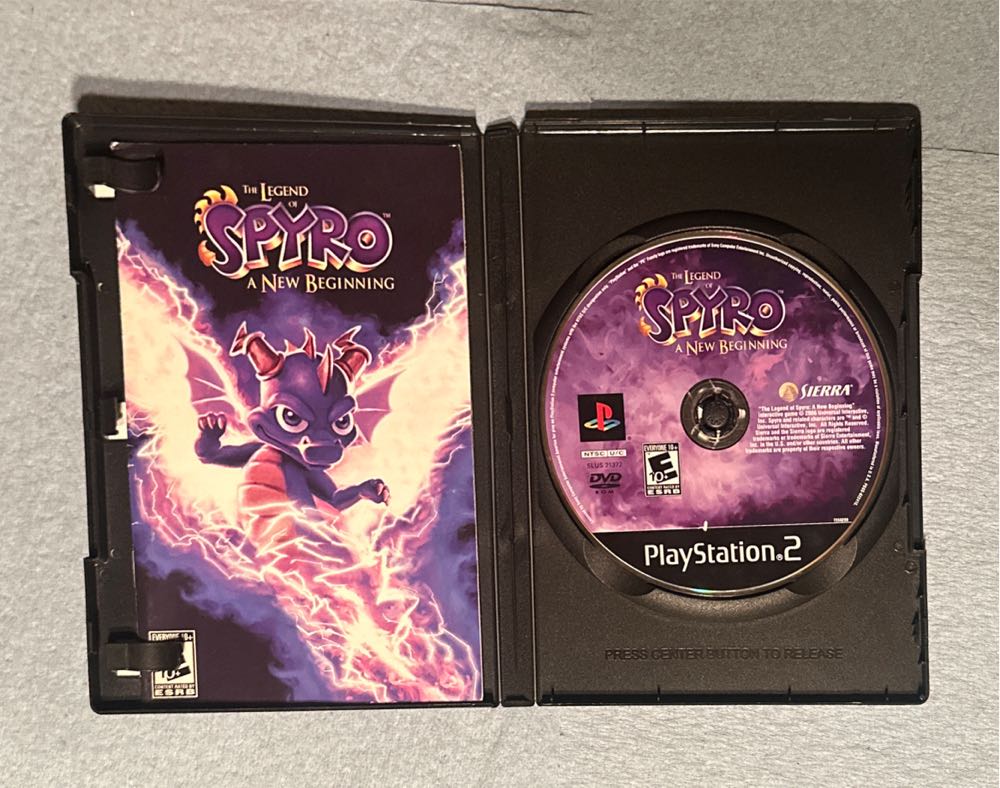 The Legend Of Spyro: A New Beginning - Sony PlayStation 2 (PS2) (Sierra Entertainment - 1) video game collectible [Barcode 020626725026] - Main Image 4