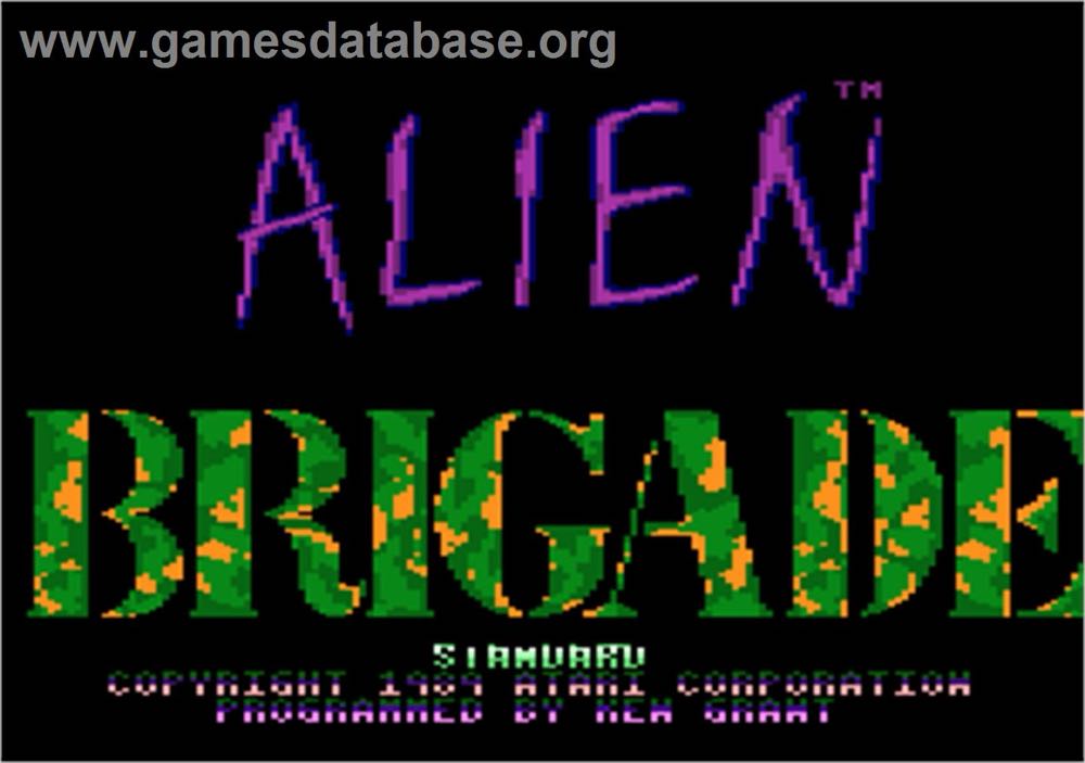 Alien Brigade - Atari 7800 (Atari Corporation - 1) video game collectible [Barcode 077000503336] - Main Image 3