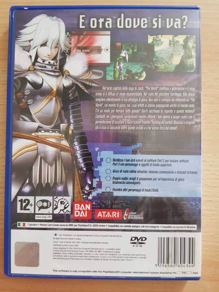 .hack//Outbreak - Sony PlayStation 2 (PS2) (Namco Bandai Games) video game collectible [Barcode 3296580804344] - Main Image 2