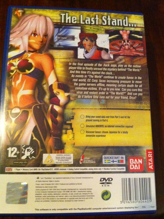 .hack//Quarantine (Part 4) - Sony PlayStation 2 (PS2) (CyberConnect2 - 1) video game collectible [Barcode 3296580804405] - Main Image 2