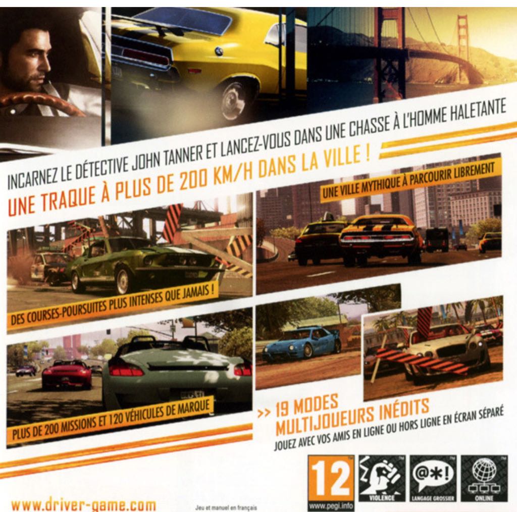 Driver: San Francisco - Sony PlayStation 3 (PS3) (Ubisoft - 8) video game collectible [Barcode 3307217929054] - Main Image 2