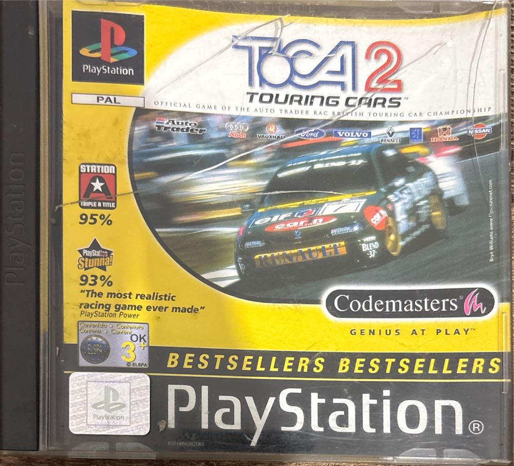 TOCA Touring Car 2 - Sony PlayStation video game collectible [Barcode 5024866242065] - Main Image 2
