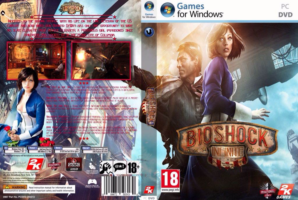 Bioshock: Infinite - PC (2K Boston/2K - 1) video game collectible [Barcode 5026555061049] - Main Image 2