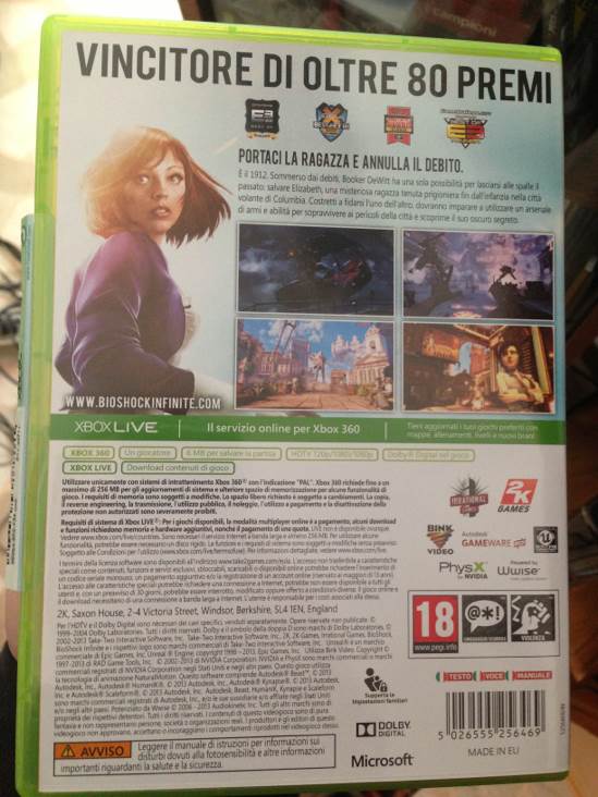 Bioshock Infinite - Microsoft Xbox 360 (2K - 1) video game collectible [Barcode 5026555256469] - Main Image 2