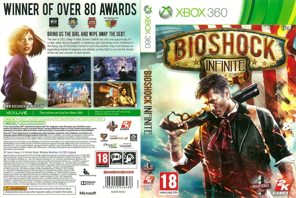 Bioshock: Infinite - Microsoft Xbox 360 (2K Games - Single-Player) video game collectible - Main Image 2