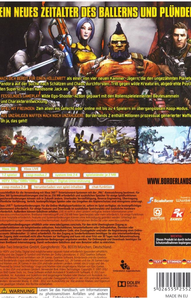 Borderlands 2  (2K Games - 1-2) video game collectible [Barcode 5026555255233] - Main Image 2