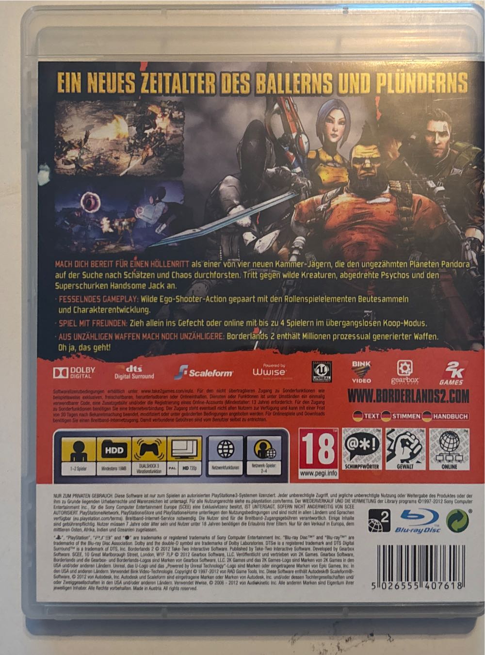 Borderlands 2 - Sony PlayStation 3 (PS3) (2K Games - 1-2) video game collectible [Barcode 5026555407618] - Main Image 4