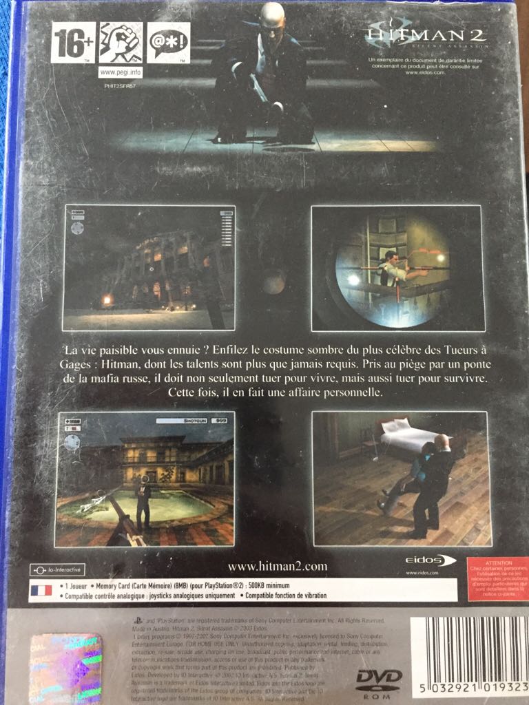 Hitman 2 : Silent Assassin - Sony PlayStation 2 (PS2) (Eidos - 1) video game collectible [Barcode 5032921019323] - Main Image 2