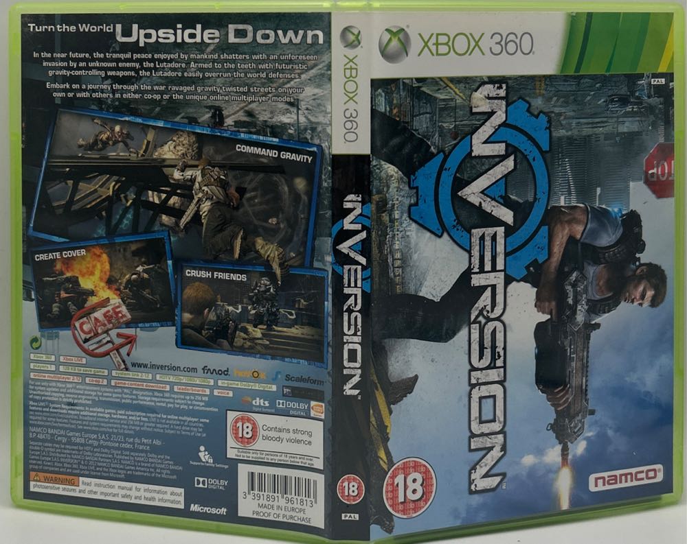 Inversion - Microsoft Xbox 360 (Namco - 1) video game collectible [Barcode 3391891961813] - Main Image 3