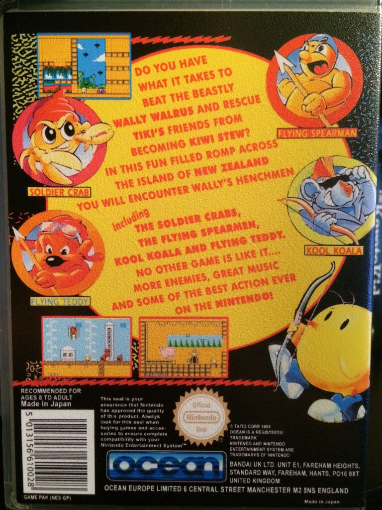 The Newzealand Story - Nintendo Entertainment System (NES) video game collectible - Main Image 2