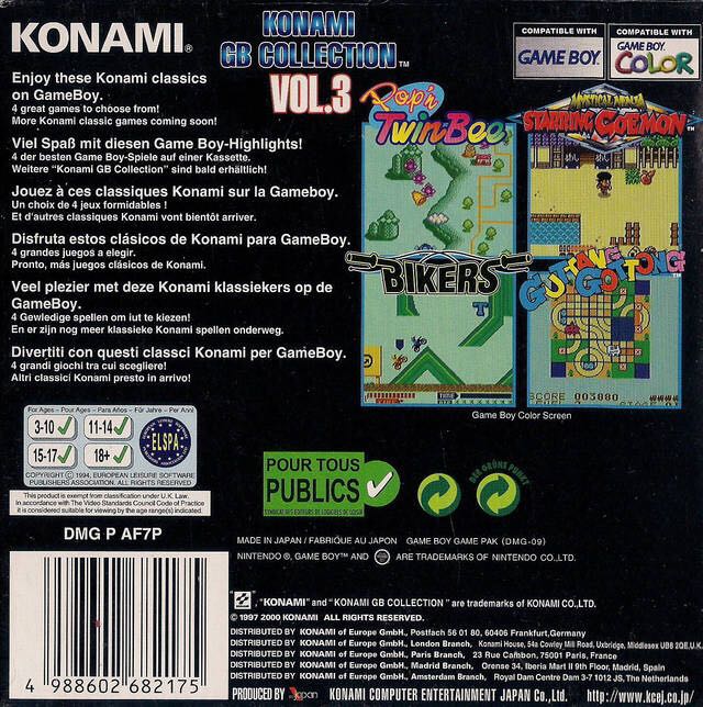 Konami GB Collection Vol.3 (EU) - Nintendo Game Boy Color (Konami) video game collectible [Barcode 4988602682175] - Main Image 2