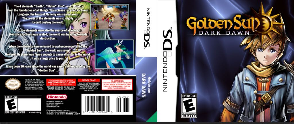 Golden Sun : Obscure Aurore - Nintendo DS (Nintendo - 1) video game collectible [Barcode 045496470715] - Main Image 2