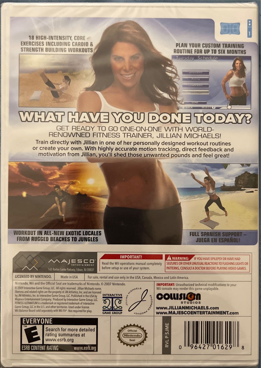 Jillian Michaels Fitness 2010 - Nintendo Wii (Majesco Sales Inc. - 1) video game collectible [Barcode 096427016298] - Main Image 2