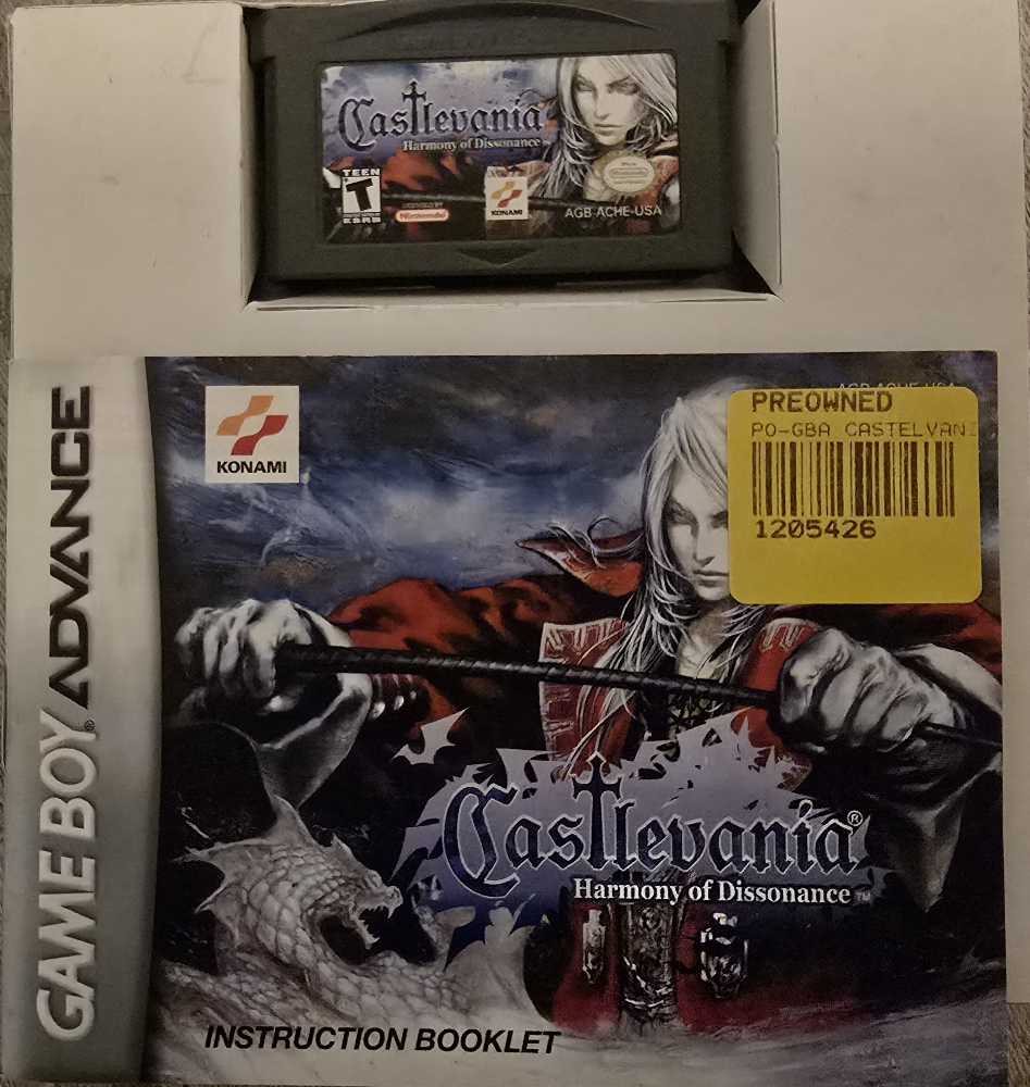 Castlevania Harmony of Dissonance - Nintendo Game Boy Advance (GBA) video game collectible - Main Image 4