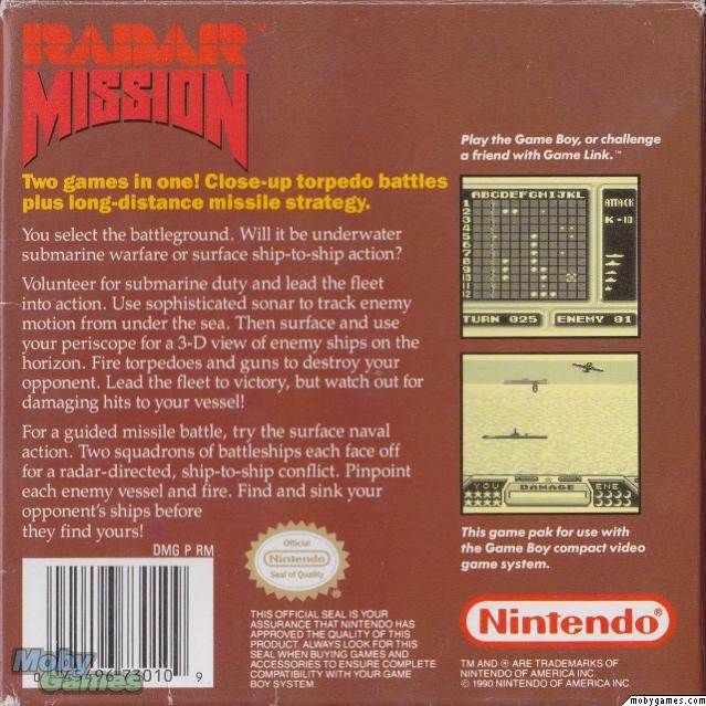 Radar Mission - Nintendo Game Boy video game collectible - Main Image 2
