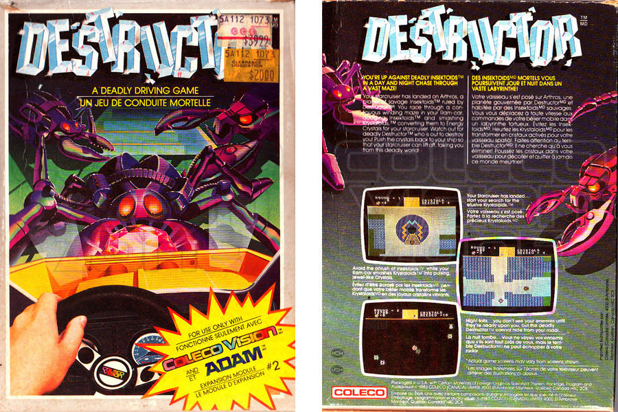 Destructor - Colecovision (Coleco) video game collectible - Main Image 2