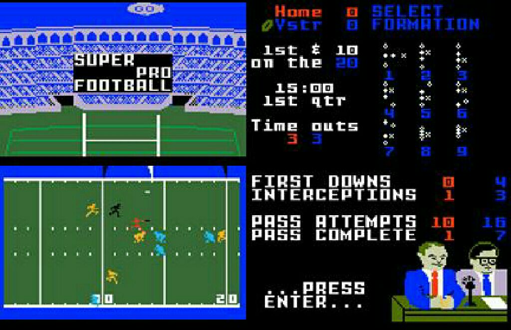 Super Pro Football - Intellivision video game collectible - Main Image 2