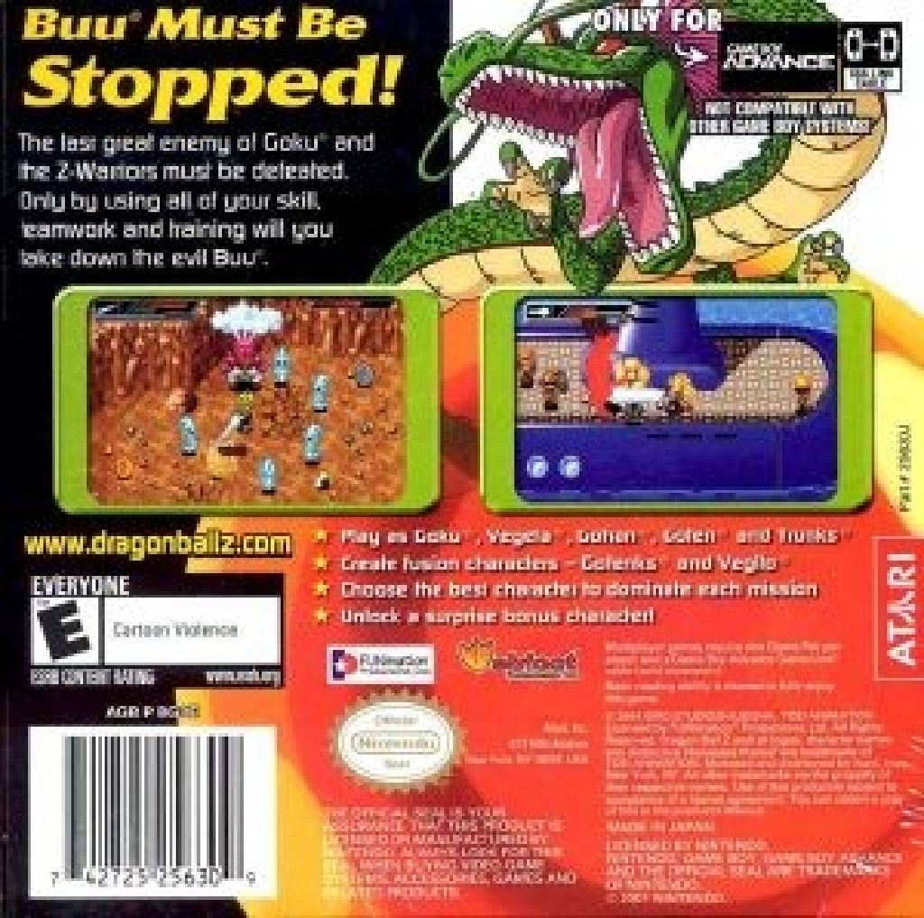 Dragonball Z Buu’s Fury - Nintendo Game Boy Advance (GBA) video game collectible - Main Image 2
