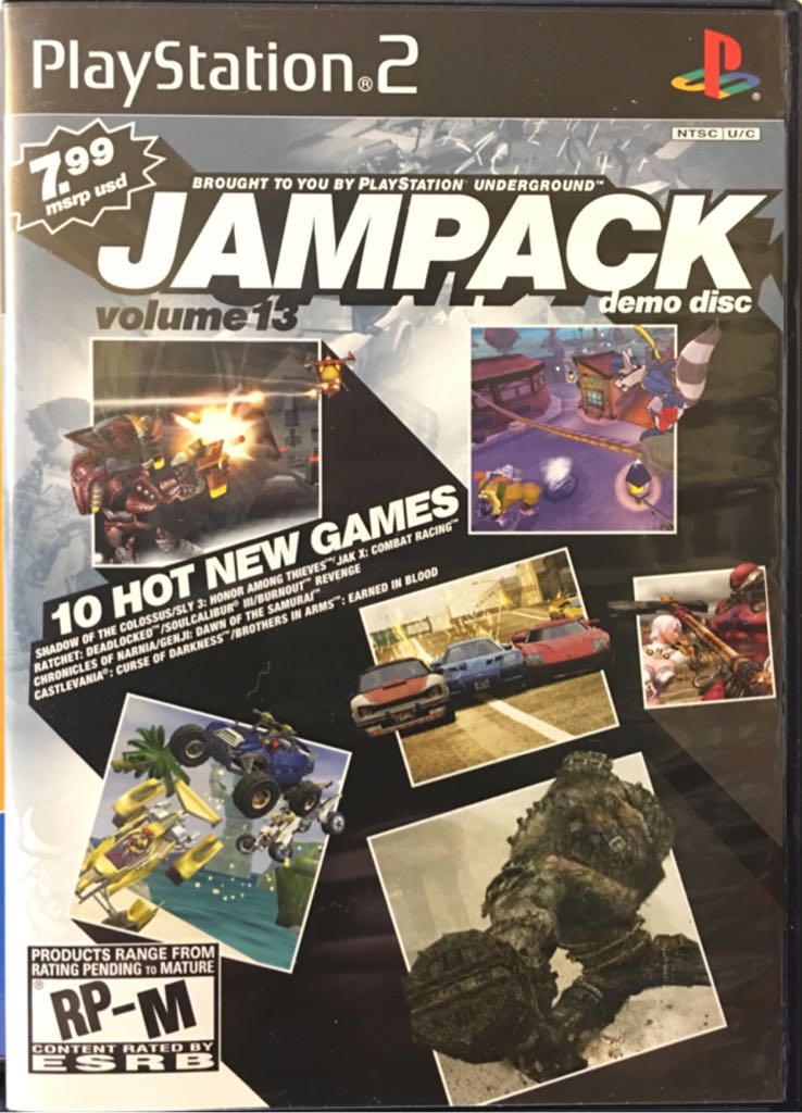 Jampack Volume 13 - Sony PlayStation 2 (PS2) (Sony Computer Entertainment - 1) video game collectible [Barcode 711719749127] - Main Image 2